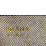 Prada Triangle Logo Leather Tote Bag