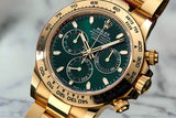 "John Mayer" Gold/Green Daytona Watch (CF) 1:1