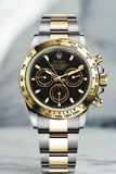 Cosmograph Daytona Yellow Gold & Steel Black Dial Watch (CF) 1:1