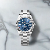 Sky Dweller Silber/Blau Oystersteel Uhr (CF) 1:1 