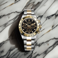 Cosmograph Daytona Yellow Gold & Steel Black Dial Watch (CF) 1:1