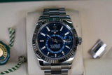 Sky Dweller Silber/Blau Oystersteel Uhr (CF) 1:1 