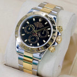 Cosmograph Daytona Yellow Gold & Steel Black Dial Watch (CF) 1:1